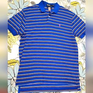 Ralph Lauren Classic Striped Polo Shirt sz L